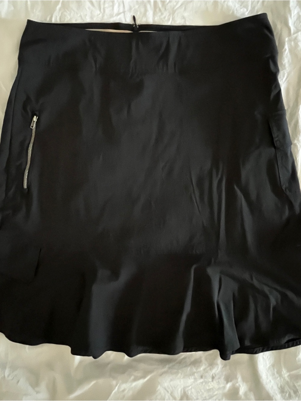 Royal Robbins Black A-Line Skirt with Zip Detail size M/L
